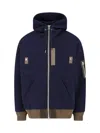 Sacai Oversize Hoodie In Blue