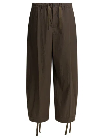 Sacai "typewriter" Casual Pants In Brown