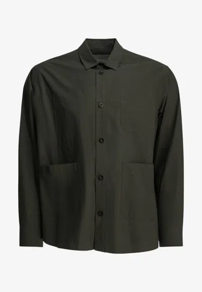 Sacai Typewriter Casual Shirt In Green