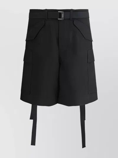 SACAI UTILITY CARGO SHORTS BELT