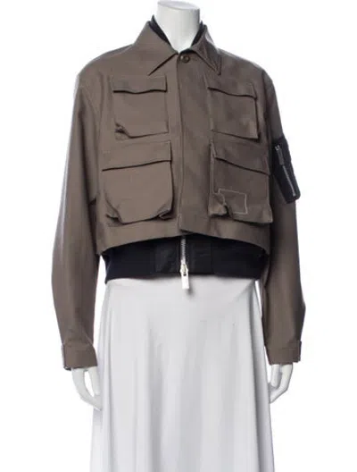 Pre-owned Sacai Utility Jacket In Brown