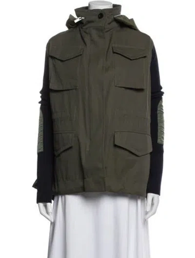 Pre-owned Sacai Utility Jacket In Green