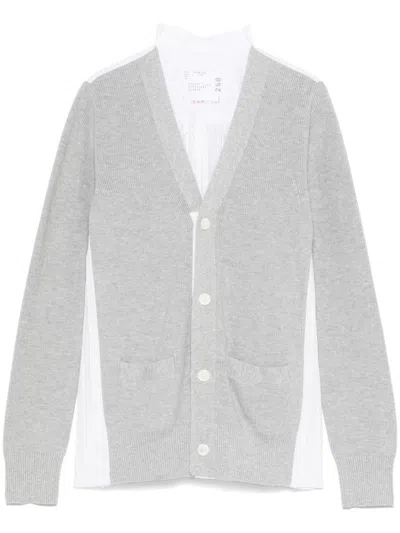 Sacai V-necked Cardigan