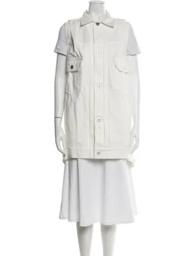 Pre-owned Sacai Vest In White