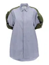 Sacai Lapel Short-sleeved Dress