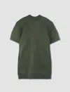 Sacai Vestito In Spugna In B,khaki