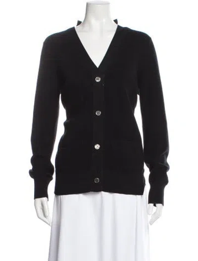 Pre-owned Sacai V-neck Sweater In Gray