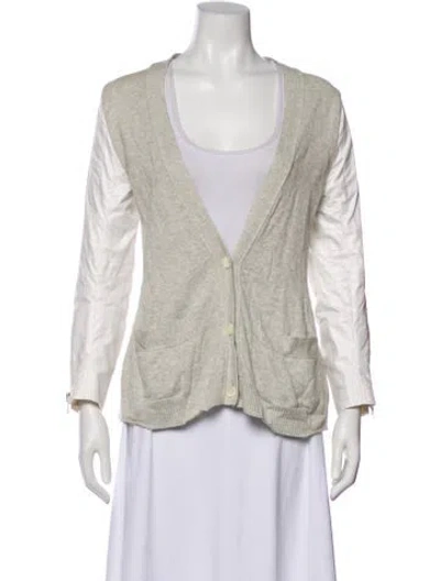 Pre-owned Sacai V-neck Sweater In Multi