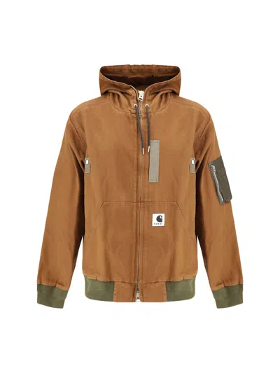 SACAI WASHED DUCK HOODED BLOUSON BY SACAI X CARHARTT WIP