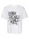 Sacai Where The Wild Things Are Cotton Jersey T-shirt In White