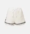 Sacai Drawstring Shorts In White