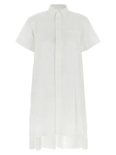 Sacai Chemisier Dress Dresses White | ModeSens