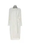 Sacai Single-breasted Belted Coat In 151