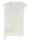 Sacai Cotton Poplin Pullover Shirt And Blouse White In White