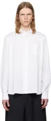 Sacai Cotton Poplin Shirt In 151 Off White