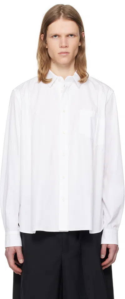 Sacai Cotton Poplin Shirt In White