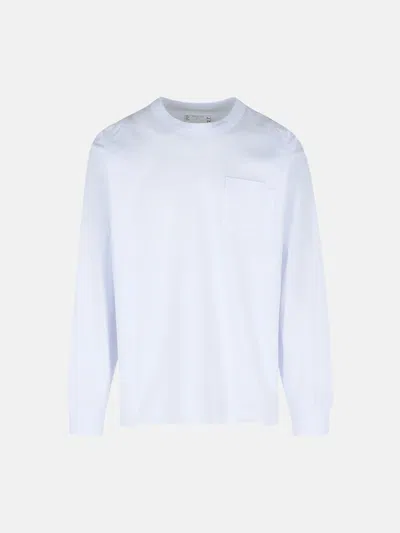 Sacai White Cotton T-shirt