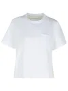 Sacai White Cotton T-shirt