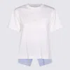 Sacai White Cotton T-shirt In White