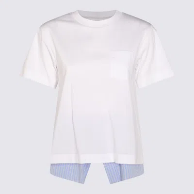 Sacai White Cotton T-shirt