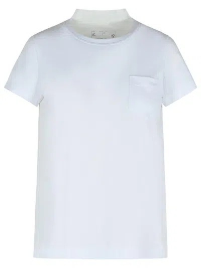 Sacai White Cotton T-shirt