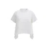 Sacai Cotton T-shirt In White