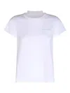 Sacai Contrasting-panels Jersey T-shirt In White