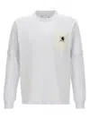 Sacai Xcarhartt Wip Pocket-chest Long-sleeve T-shirt In White