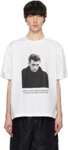 Sacai White James Dean Cotton Poplin T-shirt In 151 Off White