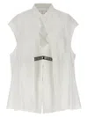Sacai Layered-design Blouse In White