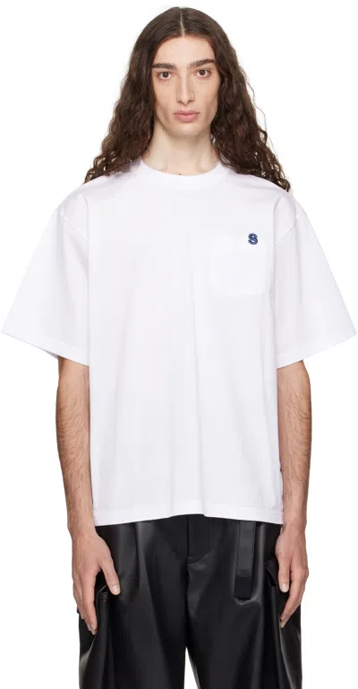 Sacai Cotton T-shirt In White