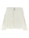 Sacai White Wool Insert Shorts In White