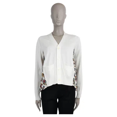 Pre-owned Sacai Whitel 2025 Tropical Car Race Cardigan Sweater 1 Xs In Gray
