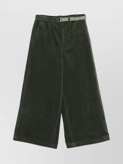 SACAI WIDE LEG CORDUROY TROUSERS