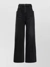 Sacai Women's Wide-leg Denim Jeans