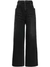 Sacai Women's Wide-leg Denim Jeans
