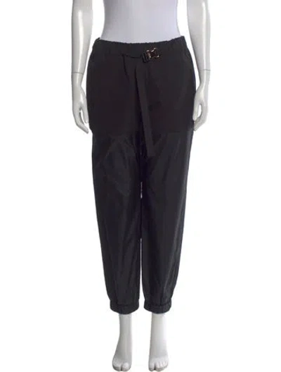 Pre-owned Sacai Wide Leg Pants In Black