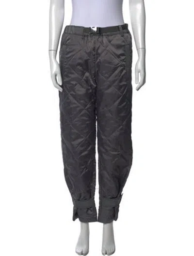 Pre-owned Sacai Wide Leg Pants In Grey