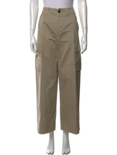Pre-owned Sacai Wide Leg Pants In Neutrals