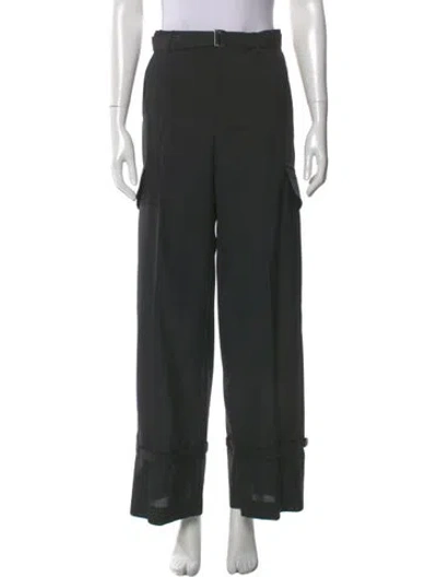 Pre-owned Sacai Wide Leg Pants W/ Tags In Green