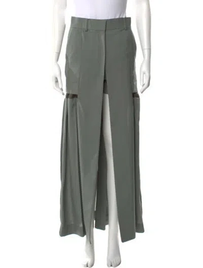 Pre-owned Sacai Wide Leg Pants W/ Tags In Green