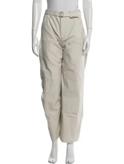 Pre-owned Sacai Wide Leg Pants W/ Tags In Neutral