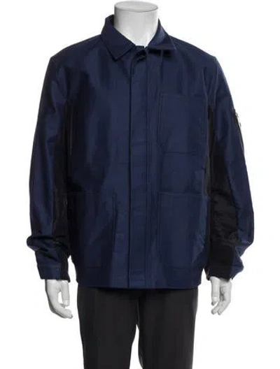 Pre-owned Sacai Windbreaker In Blue