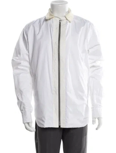Pre-owned Sacai Windbreaker In White