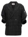 SACAI WINDOWPANE BLAZER AND SUITS