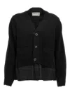Sacai Windowpane Knit Cardigan