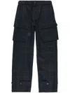Sacai Windowpane Trousers In Black