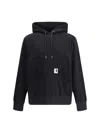 Sacai X Carhartt Wip Logo Patch Hooded Sweatshirt In Black
