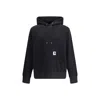 Sacai X Carhartt Wip Logo Patch Hooded Sweatshirt In Black