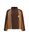 Sacai Men S Carhartt Wip Washed Duck X Wool Knit Blouson In Multi